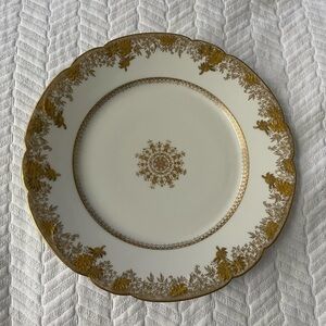 Theodore Haviland Limoges France Gilded Greek Key Collectible Dish